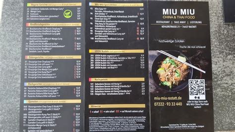 miu miu rastatt karte|Menu .